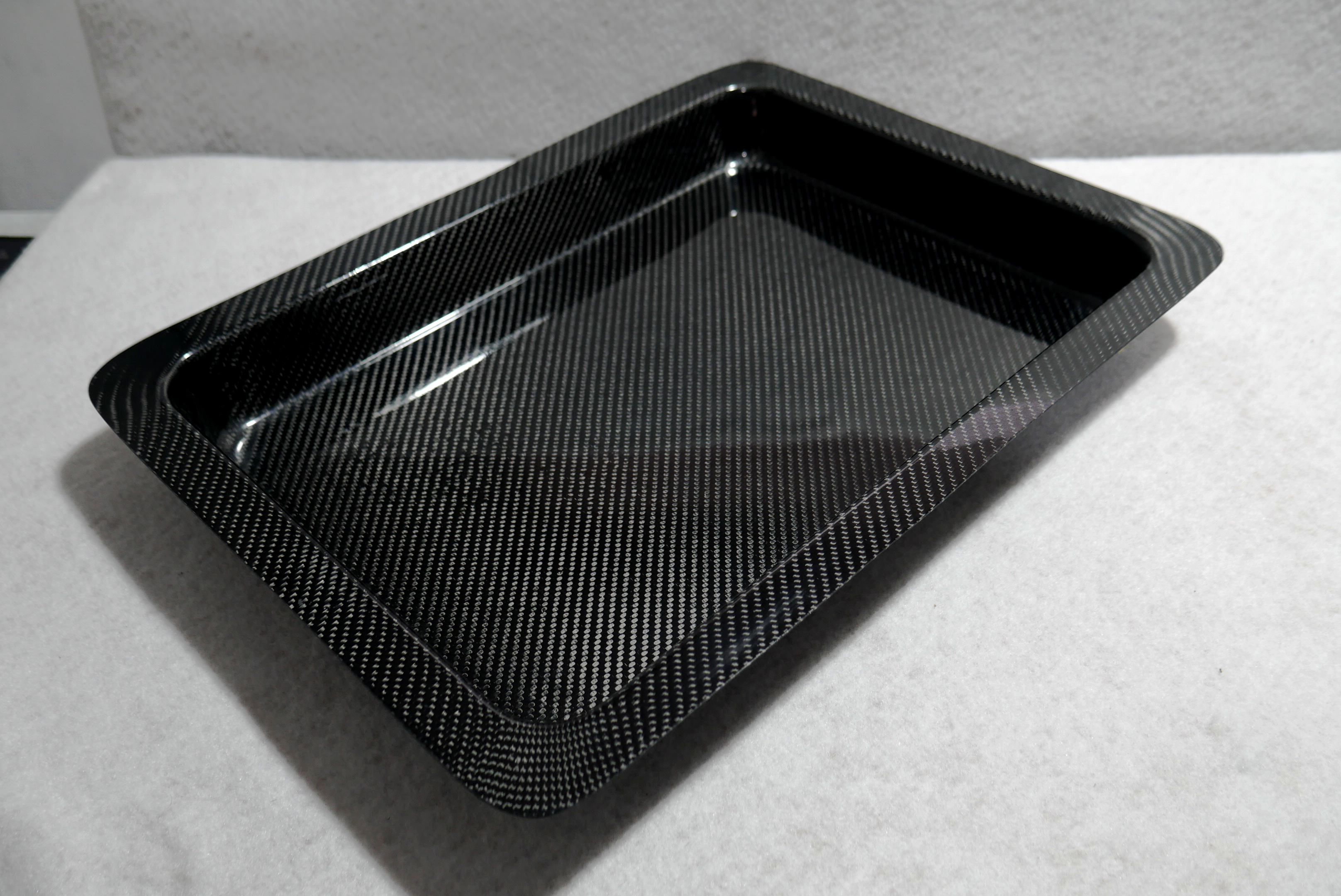 Carbon Fiber Resin Oval Tray(W) - Ready Limited